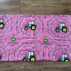 John Deere Pink Throw Pillow Cover